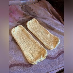 Handmade crochet legwarmers.